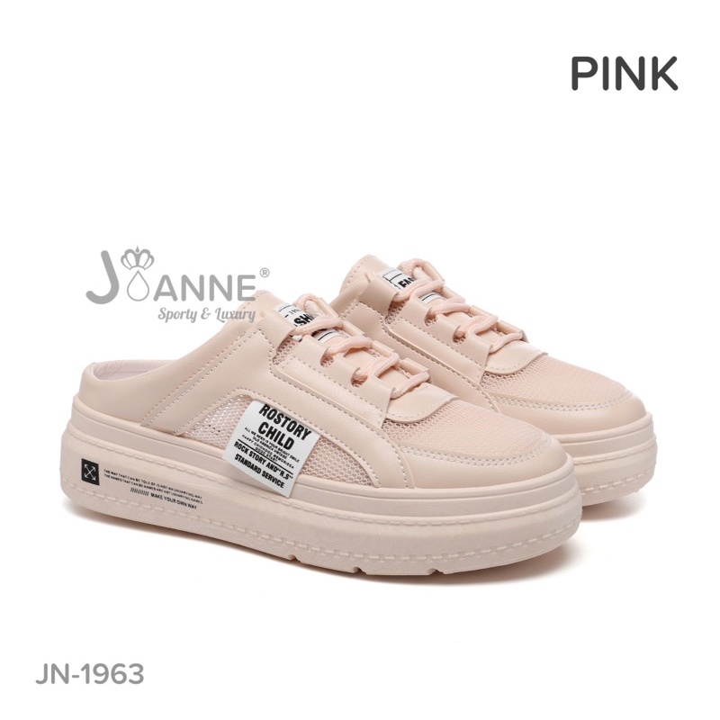 RESTOCK!! [ORIGINAL] JOANNE Casual Sneakers Shoes Sepatu Wanita #JN-1963-PINK