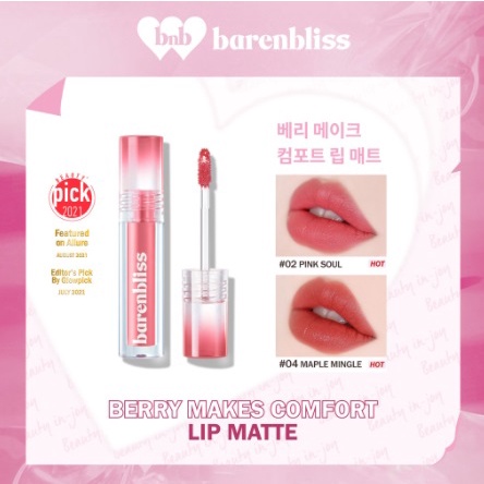 BNB barenbliss Berry Makes Comfort Lip Matte