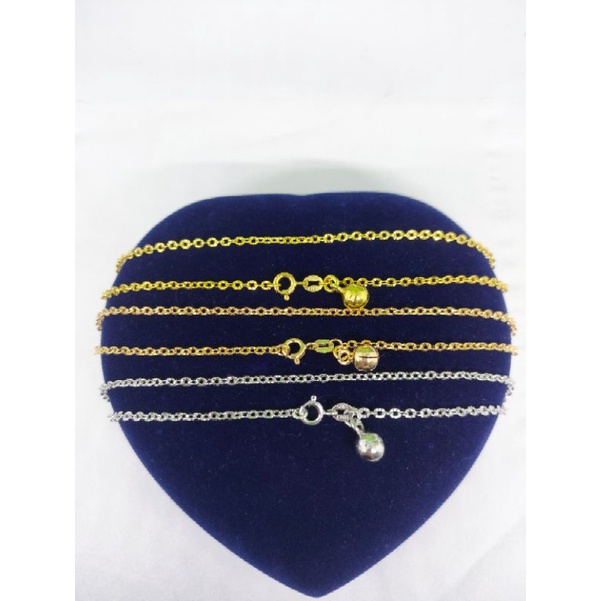 GELANG KAKI PERAK ASLI SILVER 925 LAPIS EMAS/GELANG KAKI RANTAI NORI UKIR+1BEL/ASLI SILVER/FASHION WANITA TERBARU