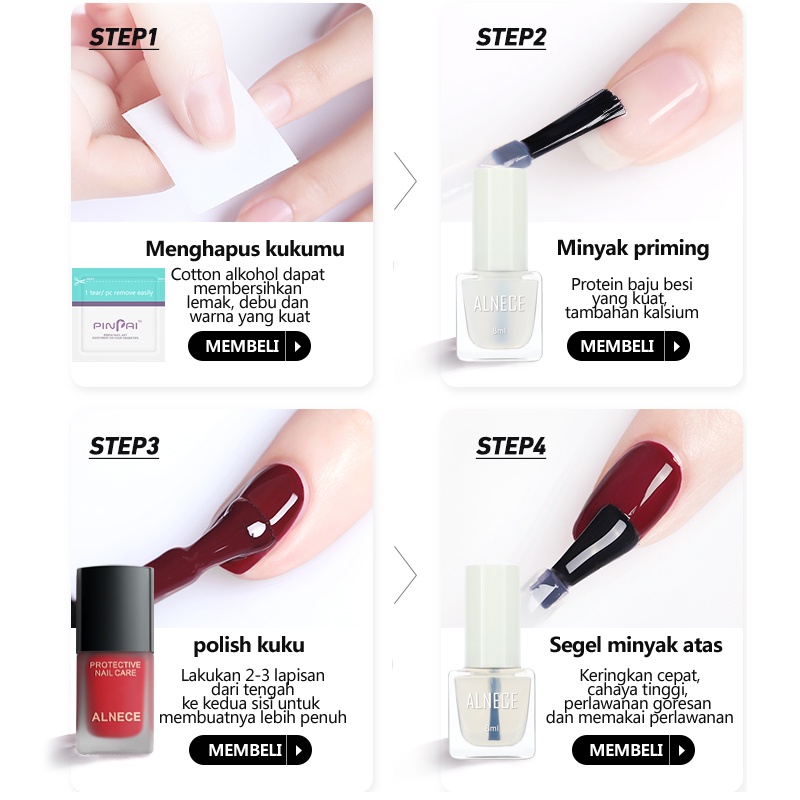 ALNECE 19 warna Bisa Di Kupas Kutek Halal Muslimah Kutek Peel Off Bisa Untuk Sholat Cat Kuku 10ml