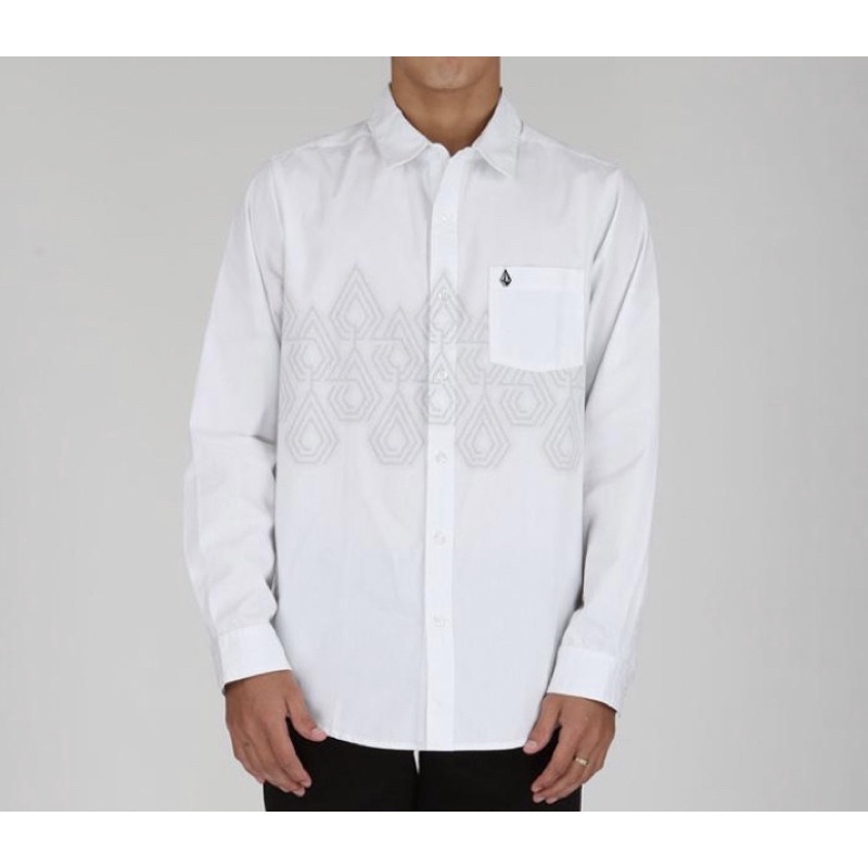 Volcom MLH Stone Lane Kemeja panjang Formal Pria original 100% sale