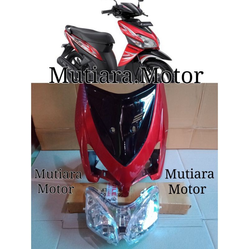Cover Body Depan Vario 110 Karbu Plus Reflektor lampu depan
