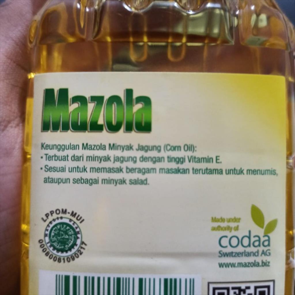 Mazola Corn Oil 450 ml Minyak Goreng Jagung Tinggi Vitamin E Halal