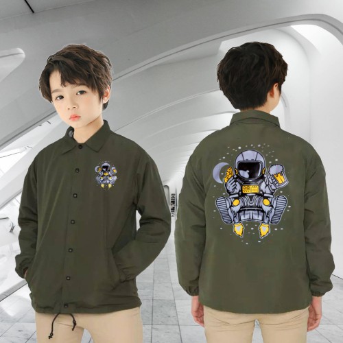 Jaket Coach Unisex Anak Laki Perempuan Usia 5 6 7 8 TH ASTRONOT SIZE ANAK 5-8 TAHUN Jacket Bhn Mayer