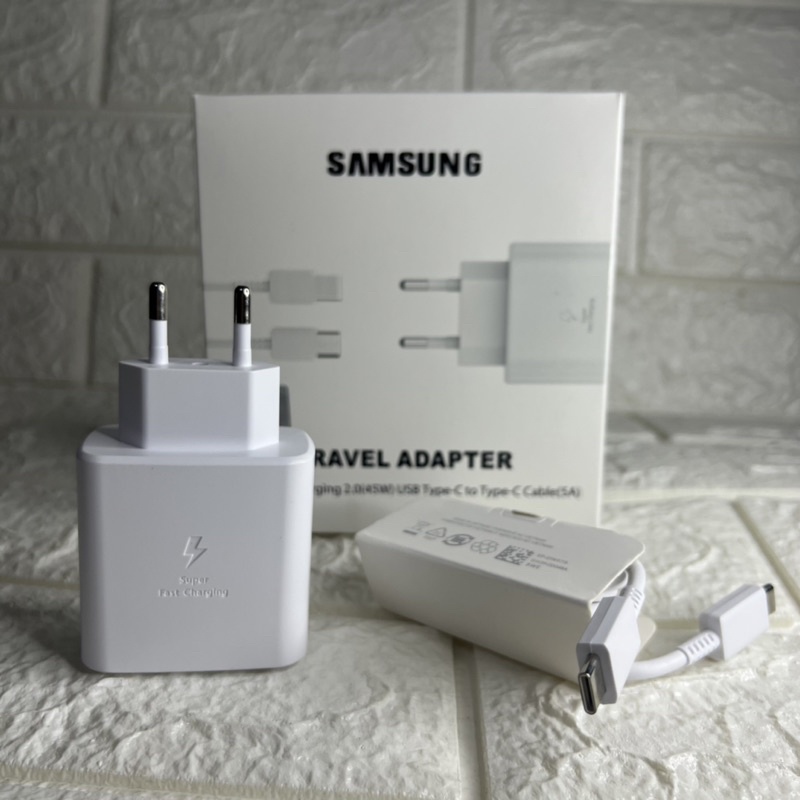 Charger Samsung Original 100% Fast Charging 45W Tipe-C to Tipe-C