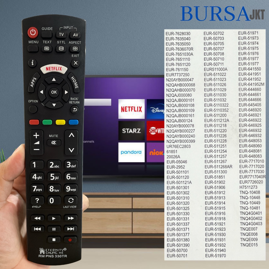 REMOTE PANASONI SMART TV UNIVERSAL PNS 40SF500G DIGITAL NETFLIX MULTIFUNGSI PNS330TR