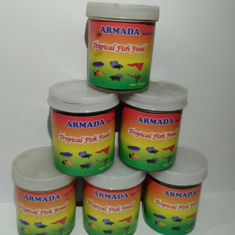 Pelet Pakan Ikan Cupang Guppy Armada Tropical Fish Food