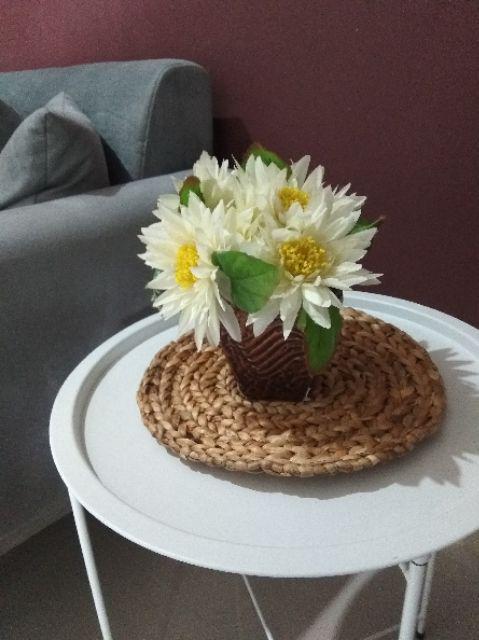 Bondan Placemat. Tatakan Piring Enceng Gondok