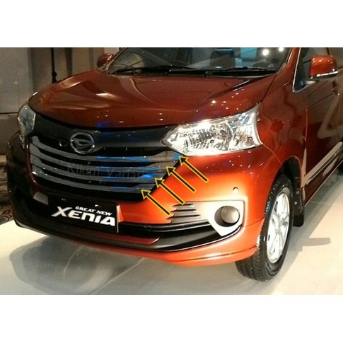 List Grill bumper depan Grand All New Avanza/Great All New Xenia 4pcs