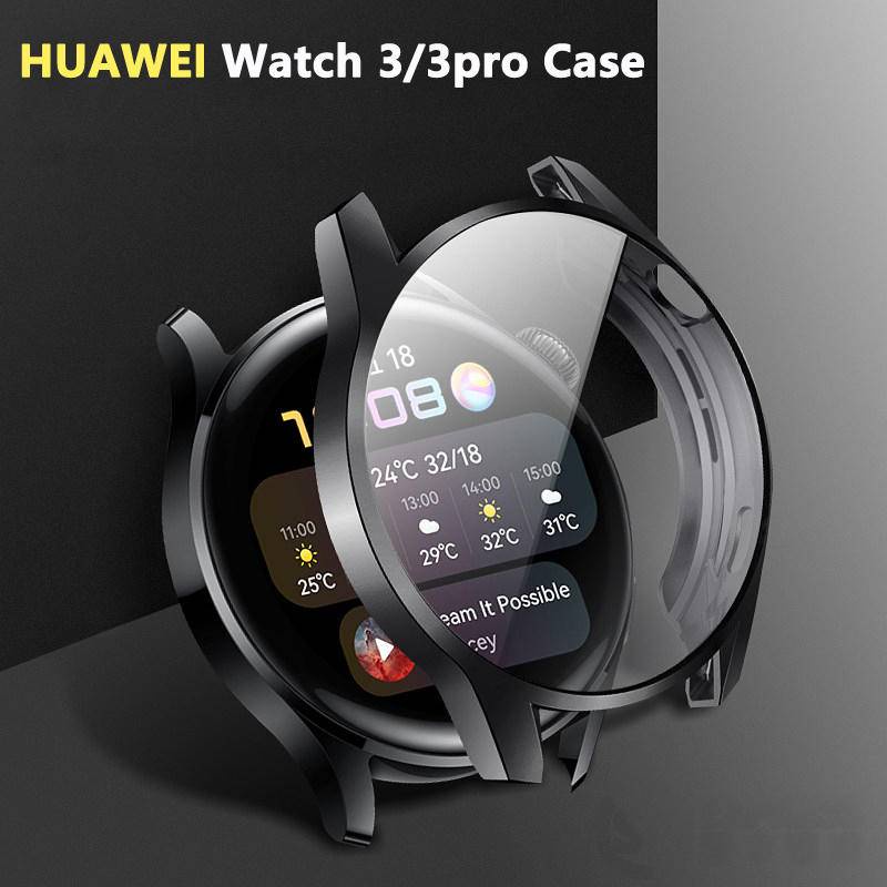 Casing soft Case Huawei Watch 3 Pro 46 48mm Dengan Bumper Pelindung Layar 46MM 6 ES GS3