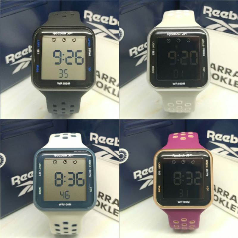 Jam Tangan Unisex Pria / Wanita Reebok RV-SQE-U9 Tali Rubber / Karet
