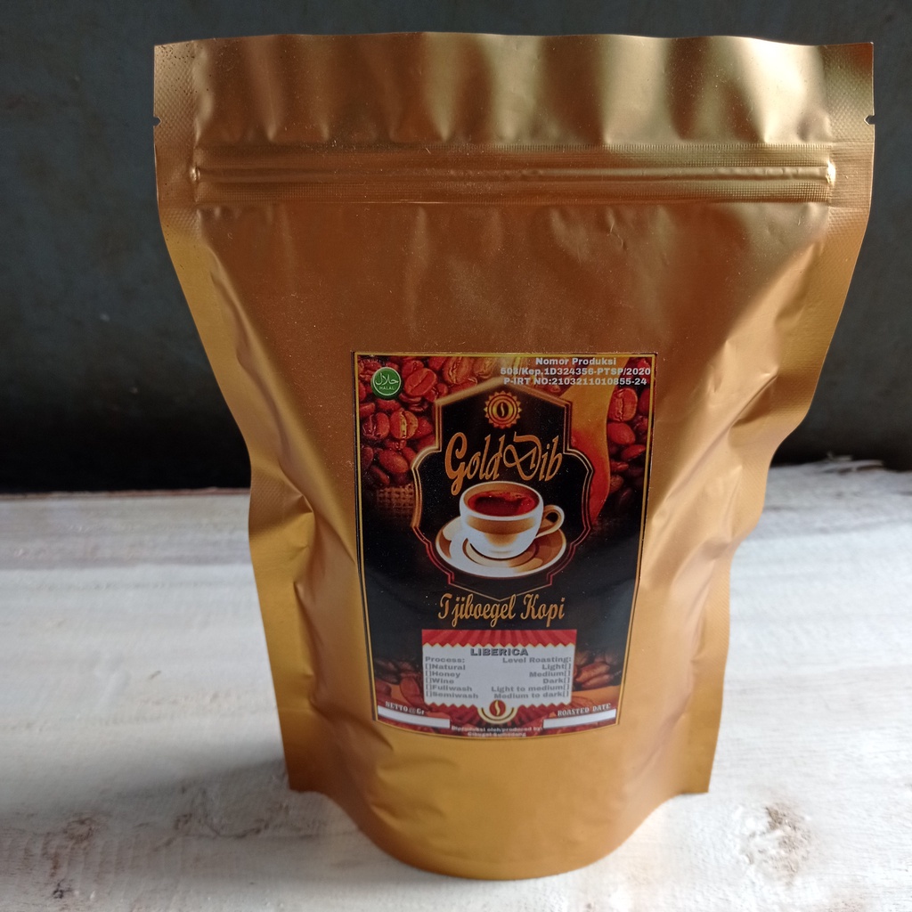 

Biji/Bubuk Kopi Liberica/Liberika Aroma Nangka Proses Wine 1kg Cibugel Sumedang
