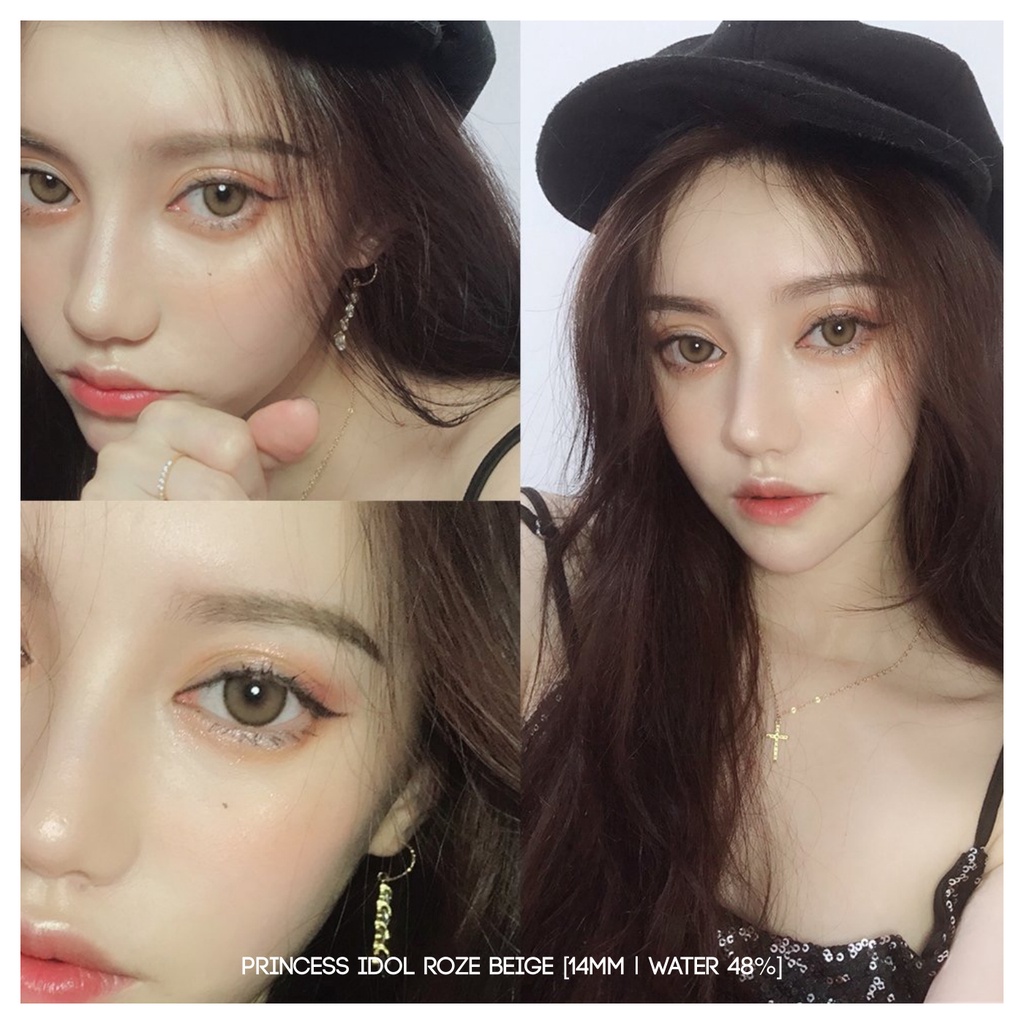 MIKHAYLOVESHOP Softlens Idol Roze Beige (Light Brown) | EOS Princess