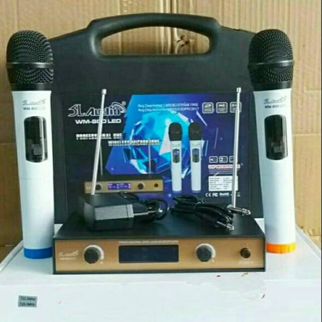 Mic Wireless SL Audio WM 800 LED