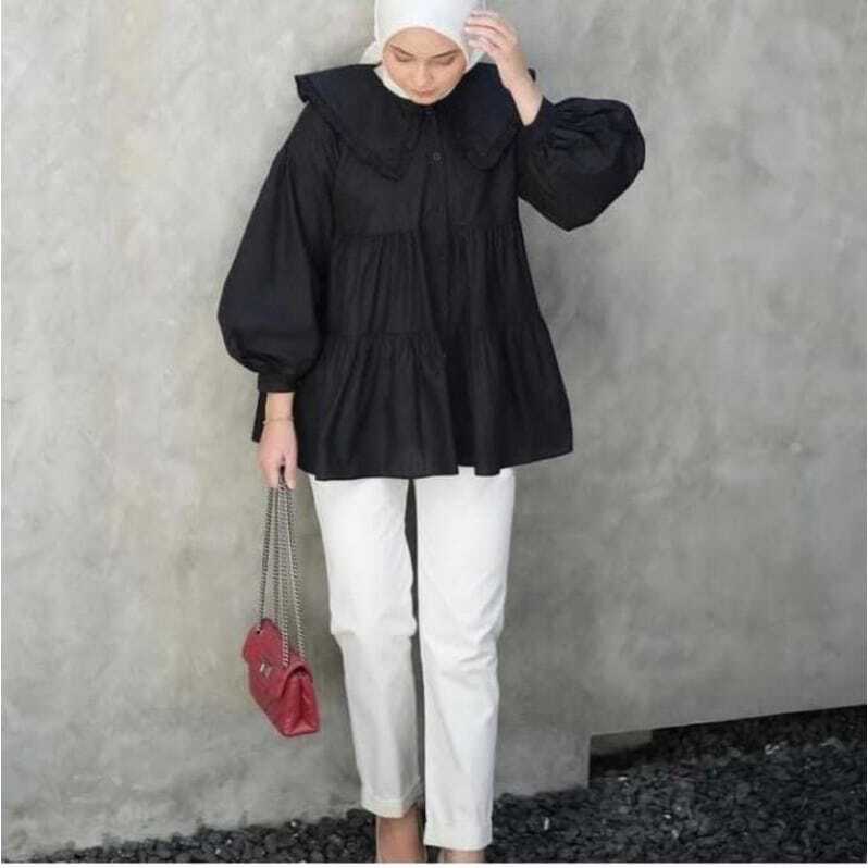 LUNA BLOUSE TUNIK TERBARU BAHAN KATUN RAYON LD 11O