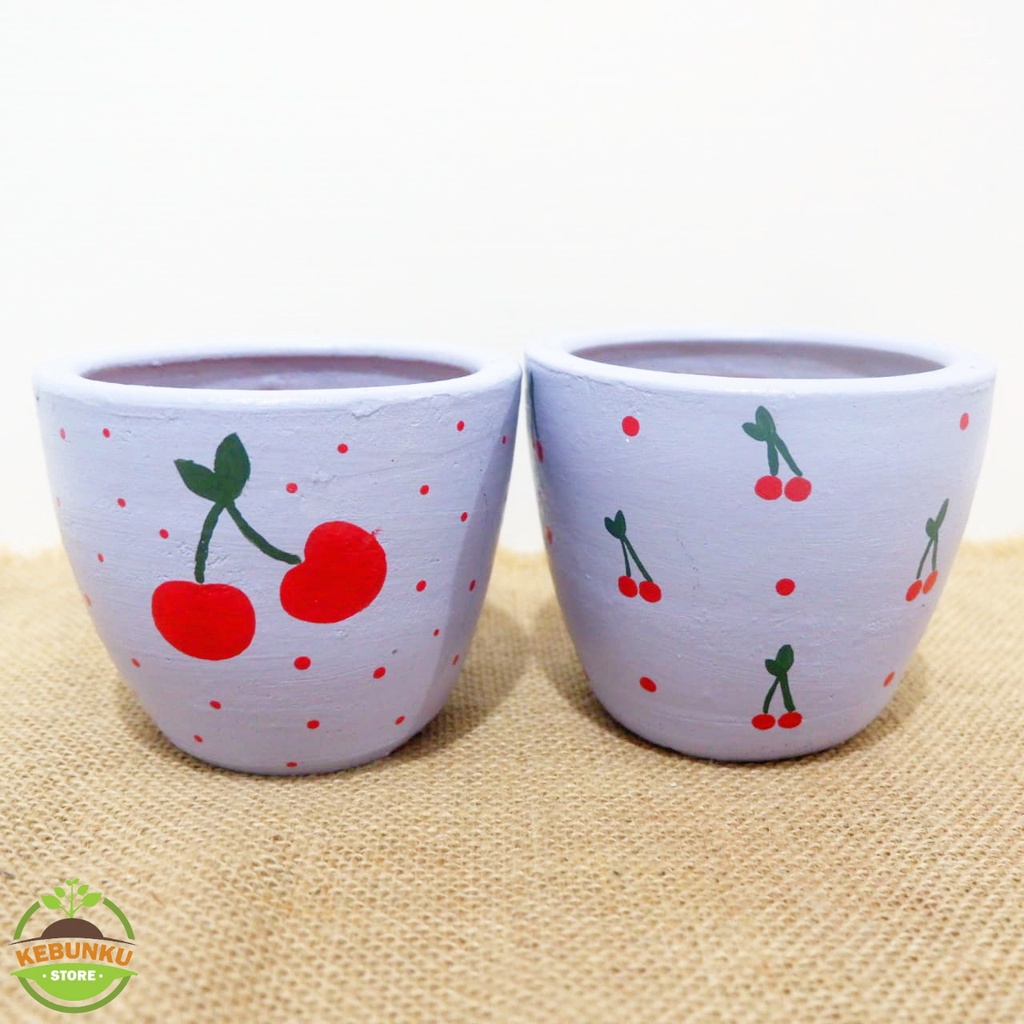 POT LUKIS/POT GERABAH/ POT TERACOTTA/ POT KAKTUS/ POT LUCU