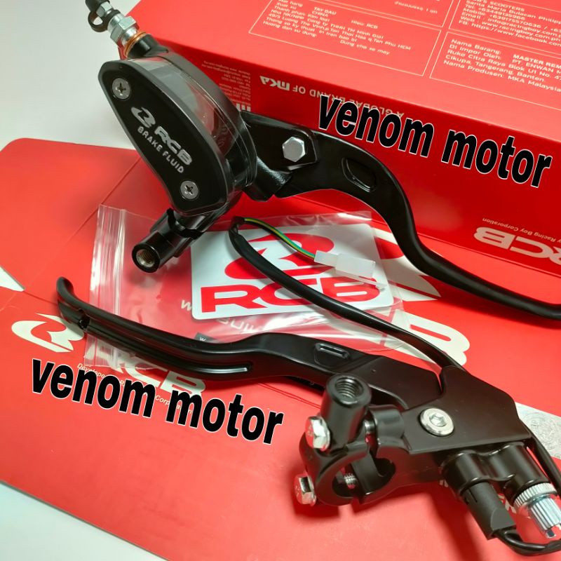 Master Rem RCB oval Set kiri kanan Untuk Motor Aerox beat Vario Scoopy Lexi Fino rxking CBR Satria Fu X-Ride cb100 GSX-1
