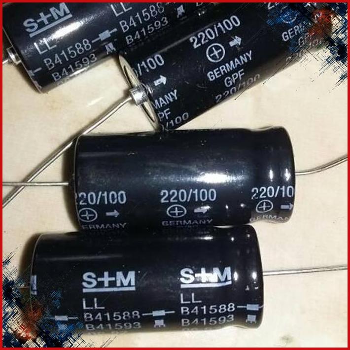 

Elko axial 220uF/100v S+M Germany