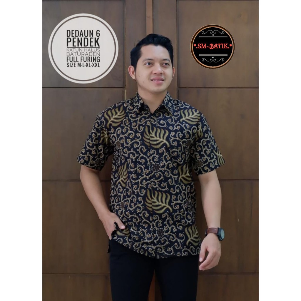 DEDAUN 6 SM BATIKSOLOAMANAH KEMEJA BAJU BATIK PRIA SOLO LENGAN PENDEK PANJANG LAPIS FURING ATASAN BATIK PREMIUM MODERN KATUN HALUS AKAR TOSCA ERLANGGA PRATOMO ETNICHO HOODIE CENDRAWASIH DJAYAGUNA KLABANG BIRU CAKRABUANA BINTARA MERAK ABU HANA BOLERO