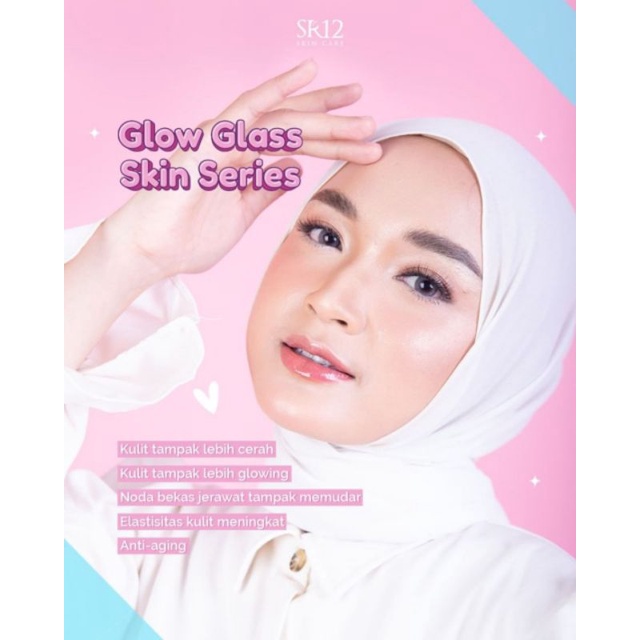 GGS SERIES SR12 GLOW GLASS SKIN - KRIM PENCERAH WAJAH CEPAT DAN AMAN