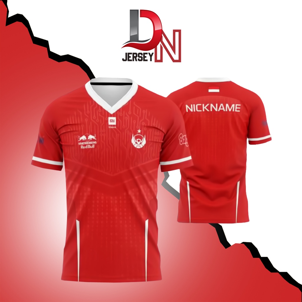 BAJU KAOS JERSEY BTR BIGETRON 2021 TERBARU GAME MOBILE LEGENDS ML FREEFIRE FF PUBG AOV (GRATIS NAMA)