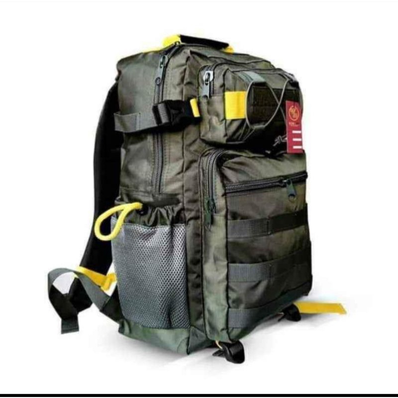 Tas ransel lebanon loreng TNI/Tas punggung pria/tas tactical outdoor/free emblem