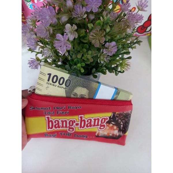

Dompet panjang amplop lebaran motif snack unik