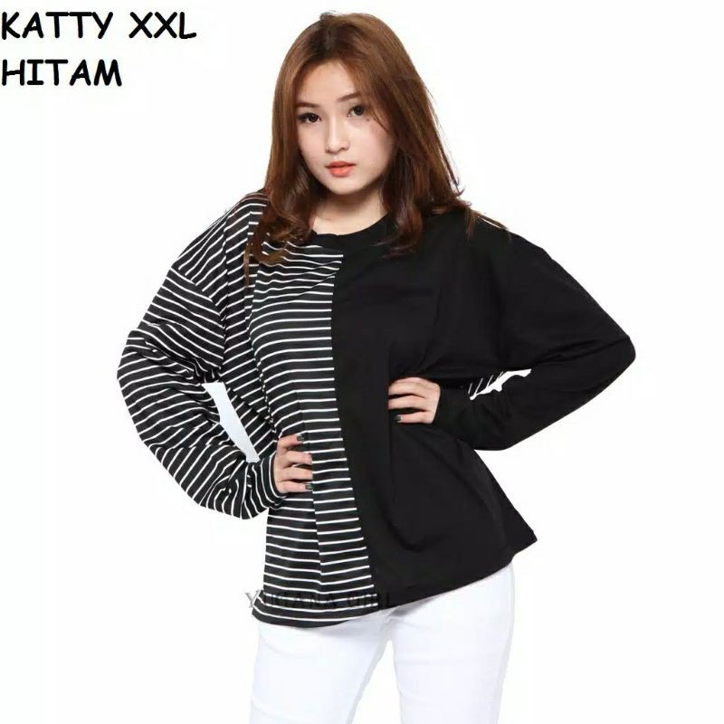Kaos Stripe Lengan Panjang