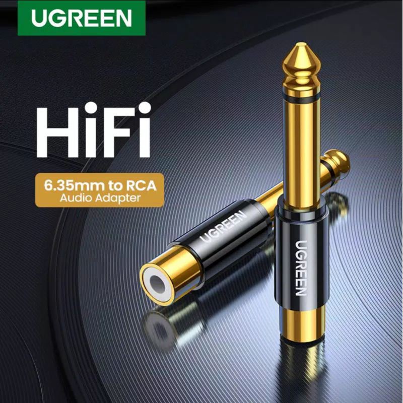 Ugreen Rca to 6.5mm 6.35mm - Ugreen 6.5mm 6.35mm Male to RCA Female