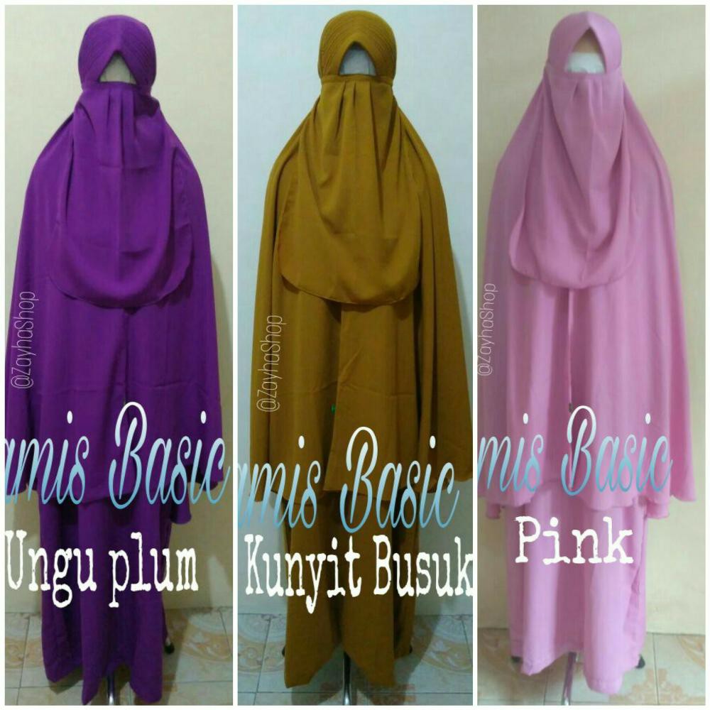 Unik Hitam Set Gamis Cadar Diskon40%