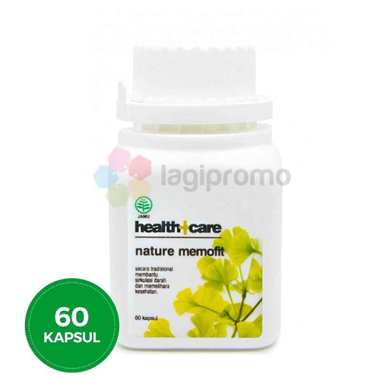 Erlimpex Nature Memofit 60 Kapsul Suplemen Otak Ekstrak Ginkgo Biloba