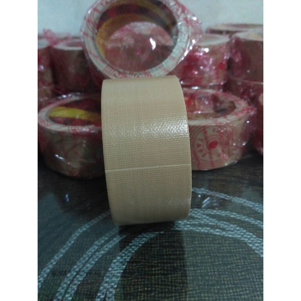 

Terlaris CLOTH TAPE LAKBAN KAIN WARNA CREAM TACHIMITA BERKUALITAS