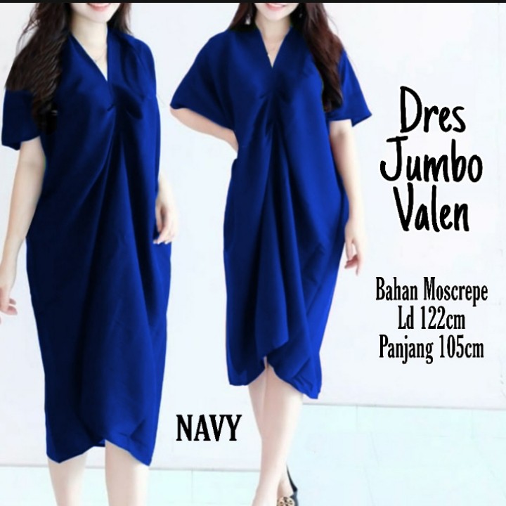 FWG - DRESS JUMBO VALEN / DRESS WANITA / BAJU WANITA DRESS KEKINIAN / LONGDRESS