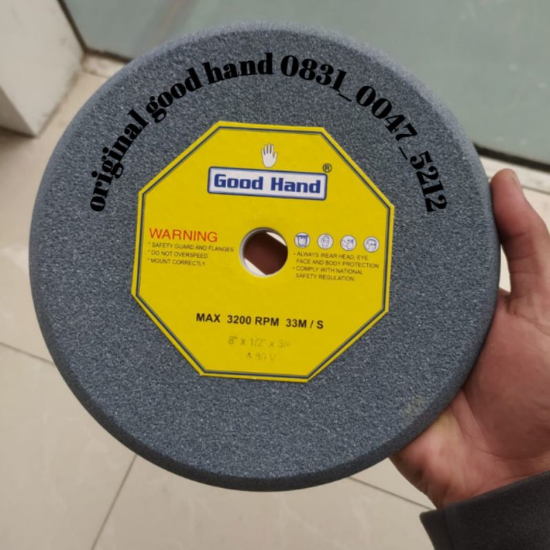good hand batu gerinda asah bandsaw / gergaji somel size 8 × 1/2 × 3/4 inch batu gerinda asah hijau 