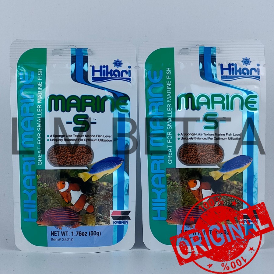 HIKARI MARINE S 50 GRAM / MAKANAN IKAB LAUT KECIL / MARINE FOOD