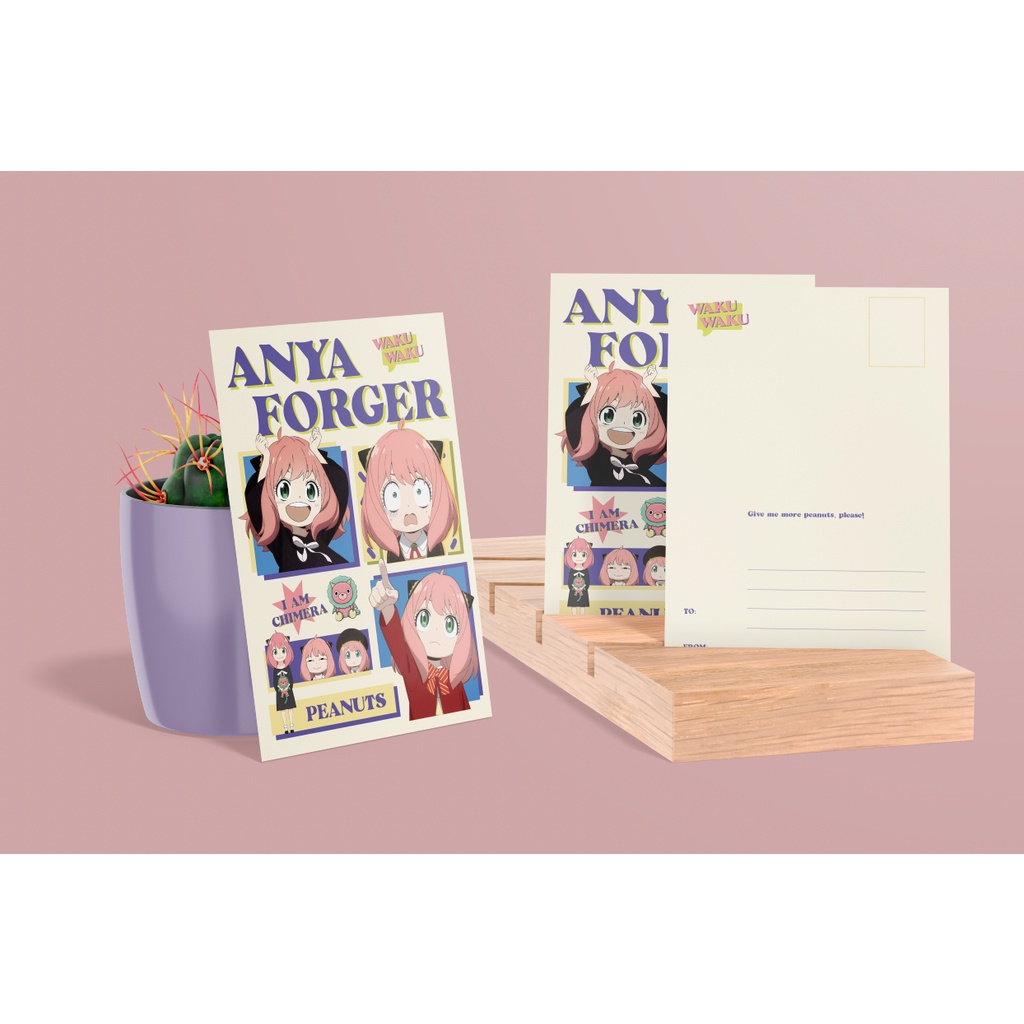 

Anya Forger Spy x Family Postcard Kartu Ucapan Art Print