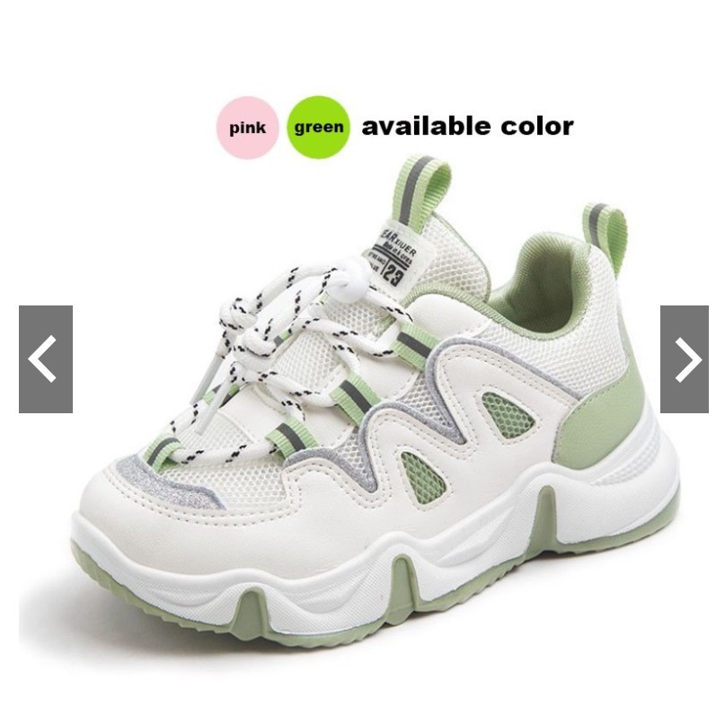 Zig Zag Non Led Sepatu Anak Import Kids Shoes Sneakers Size 26-37 Usia 3-9 Tahun