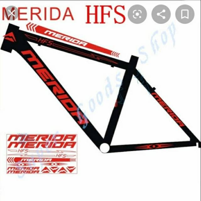 Decal stiker sepeda MERIDA