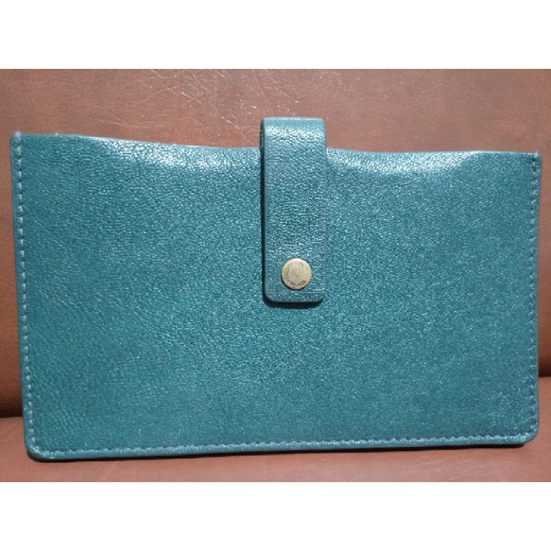 Fossil dompet warna hijau emerald preloved