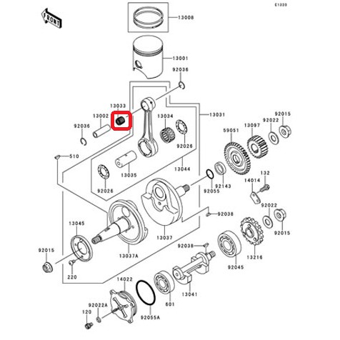 Laher Bambu Kawasaki Ninja R Original, Ready Stock