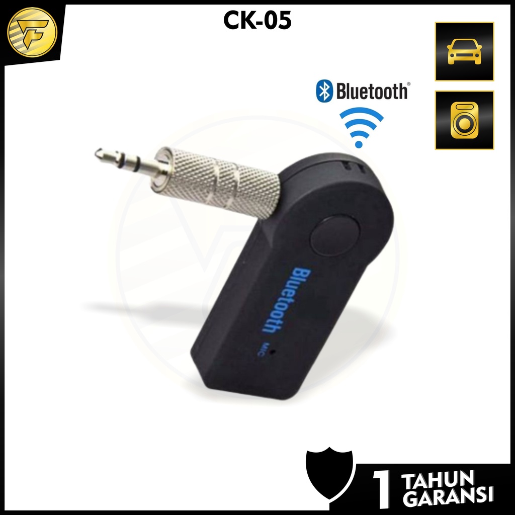 ck05 bluetooth receiver jack audio 3 5mm untuk pemancar bluetooth audio speaker aktif audio mobil dl