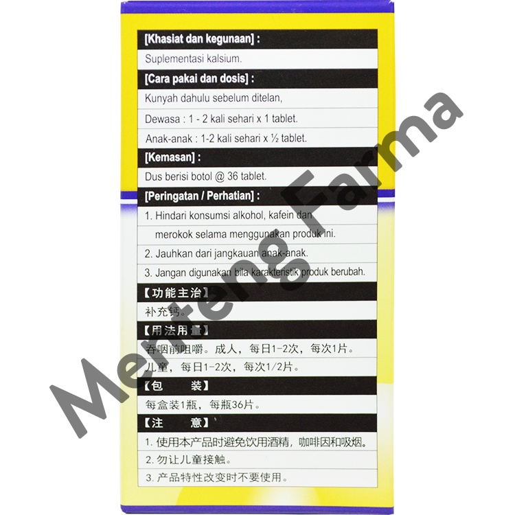 Buchang Calcium - Obat Vitamin / Suplemen Penguat Tulang