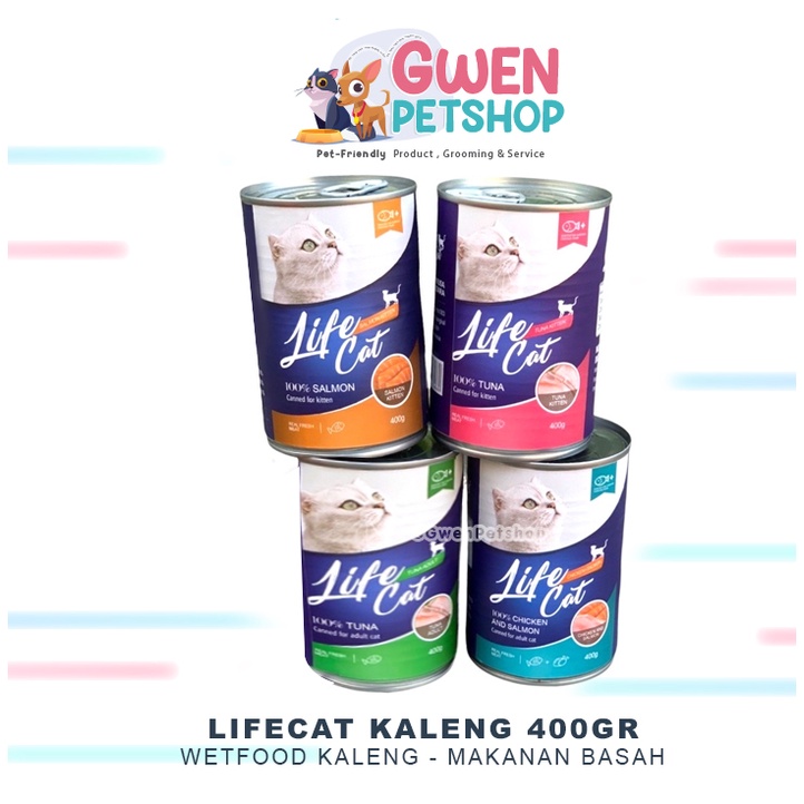 LIFECAT KALENG -LIFE CAT KALENG MAKANAN KUCING KALENGAN 400gr