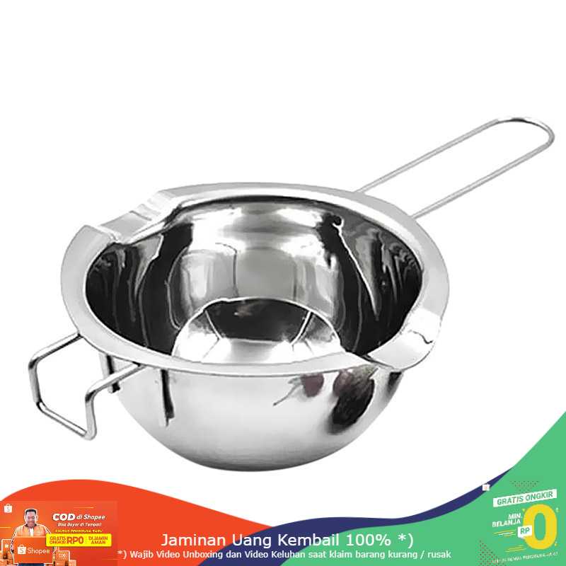 (BISA COD) RVOSTR  Chocolate Melting Pot Panci Leleh Stainless Steel JS22