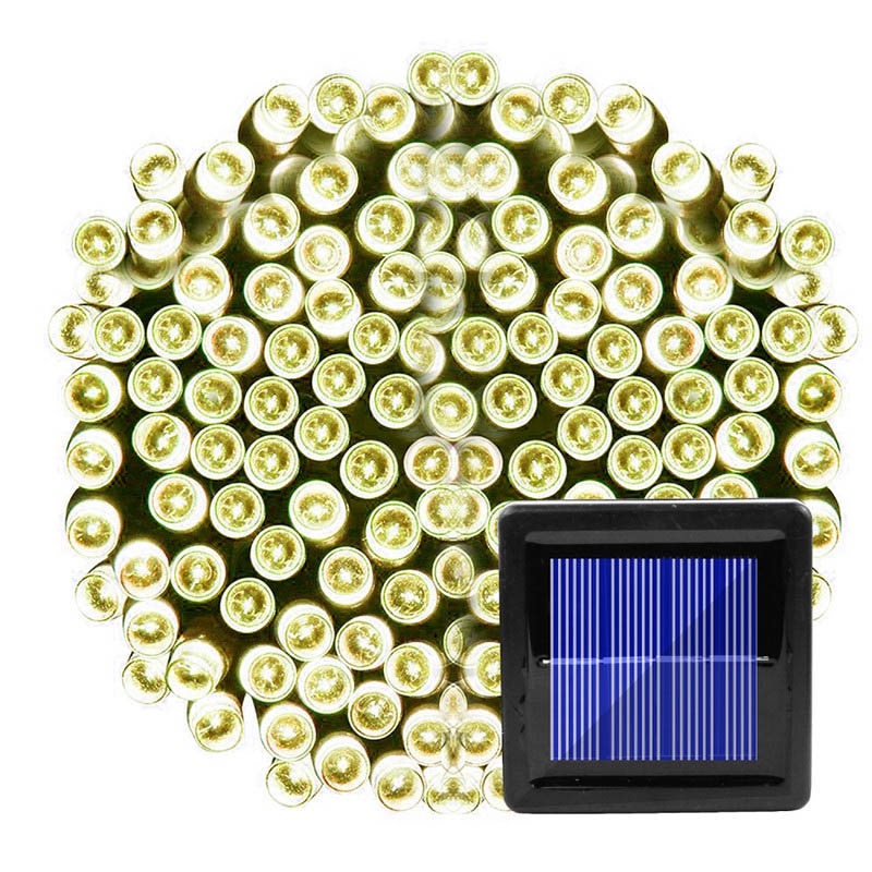 Led String 32 Meter 300 Led Anti Air Tenaga Surya Lampu dekorasi taman modern Lampu Pohon