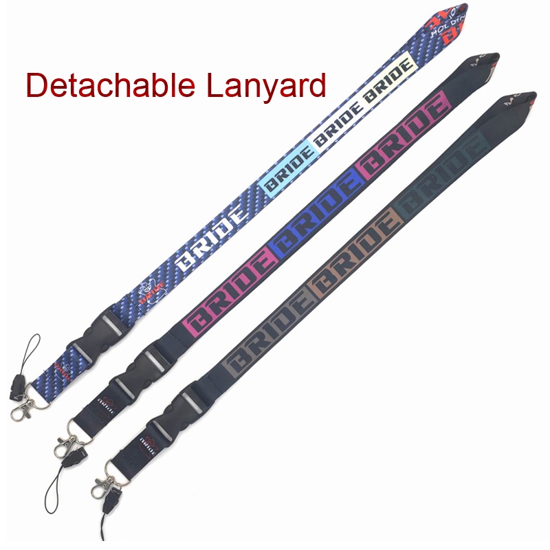 Tali Lanyard Leher Holder Kartu Id / Handphone Anti Jatuh Variasi 3 Warna