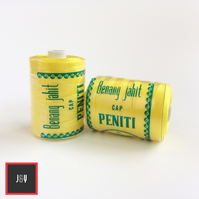 Benang nylon no 30 cap peniti kuning muda