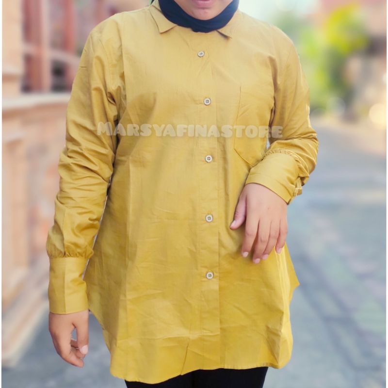 Alya Shirt Katun Poplin Kemeja Basic