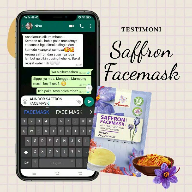 MASKER SAFFRON ORIGINAL