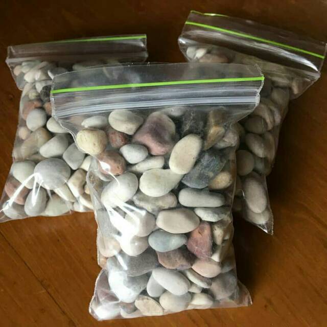 BATU HIAS KRIKIL WARNA (PENGHIAS POT TANAMAN)
